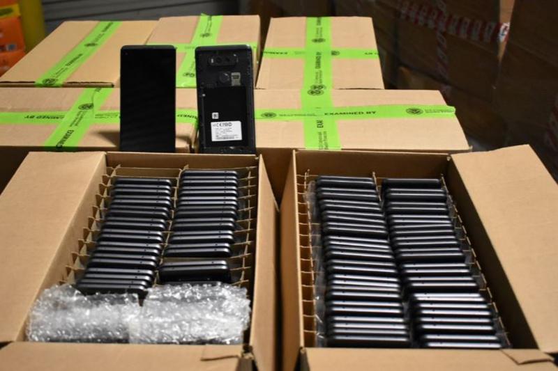 Philadelphia CBP officers recently seized nearly $1 million dollars in counterfeit LG and ASUS smartphones from China.