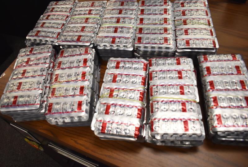 U.S. Customs and Border Protection officers seized 10,000 Tramadol 100 mg tablets in Philadelphia on March 3, 2022, that were concealed inside two cakes in a parcel shipped from London to an address in Charleston, W.V.