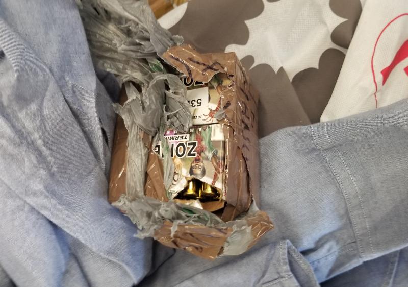 U.S. Customs and Border Protection and U.S. Coast Guard discovered a box of 40 rounds of Zombie Apocalypse ammo at the Port of Wilmington on April 27, 2021, that was being exported illegally and concealed in a household goods shipment destined for Honduras.