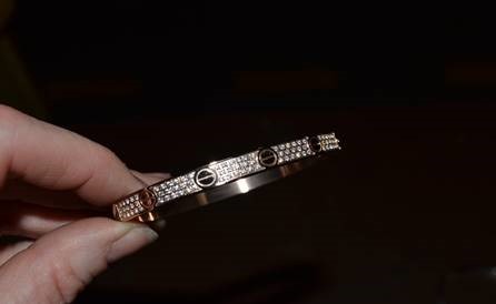 Single counterfeit Cartier Love Bracelet