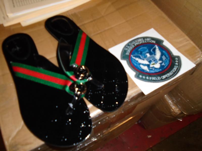 625 Bogus Gucci Shoes Intercepted by CBP Officers in Louisville