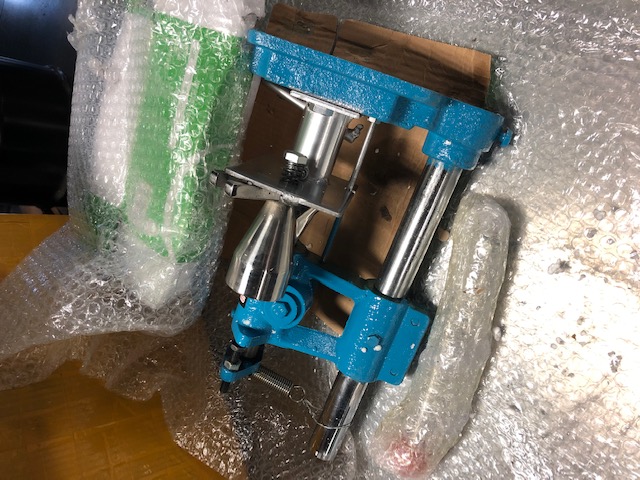 This pill press was seized by CBP officers in Louisville. It is illegal to import a pill press without DEA authorization.