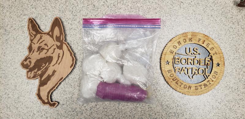 Drugs seized by U.S. Border Patrol in Maine on August 13, 2019. 
