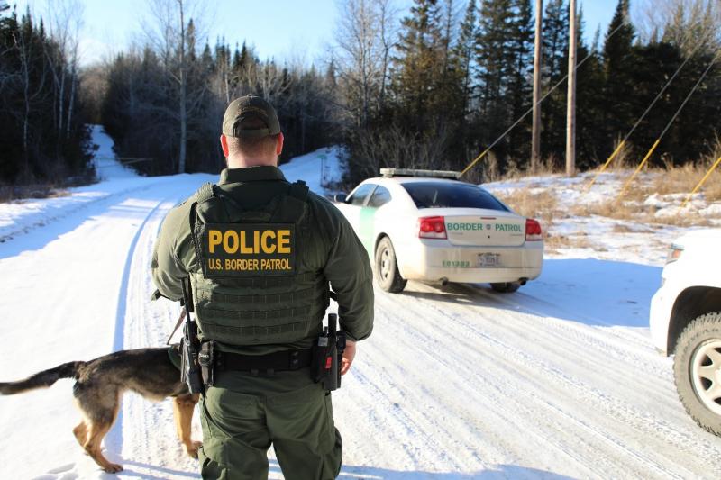 Border Patrol K9 Team on 12/26/2019 in Houlton, Maine 