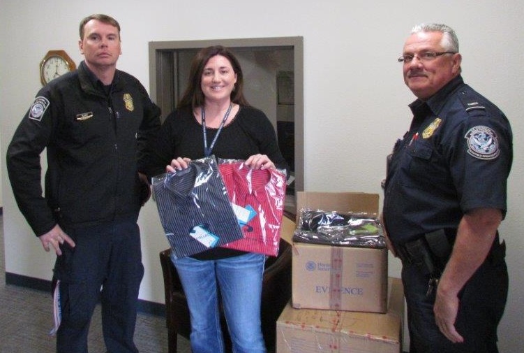 CBP donated seized shirts