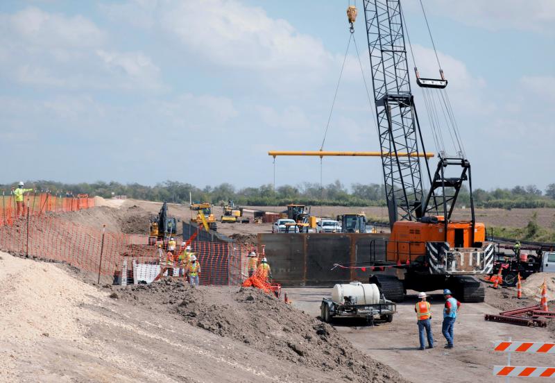 Border wall construction