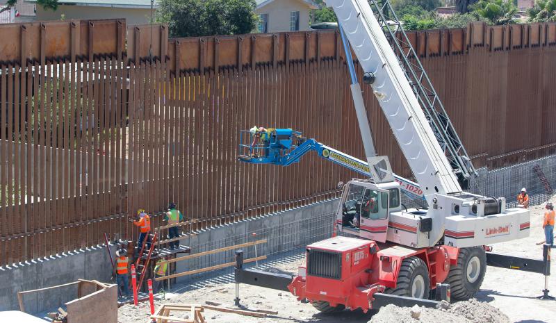 Border wall construction