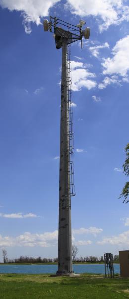 Camera tower on northern border