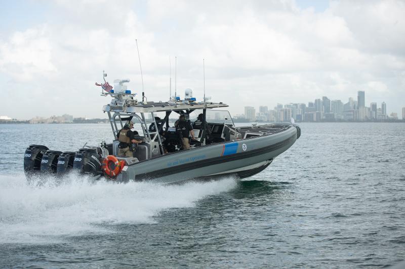 The Miami Air and Marine Branch provides rapid air and marine response capabilities to address imposing threats to the southeastern United States.