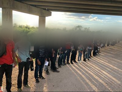 Agents apprehend over 100 family units and unaccompanied children near Granjeno, Texas