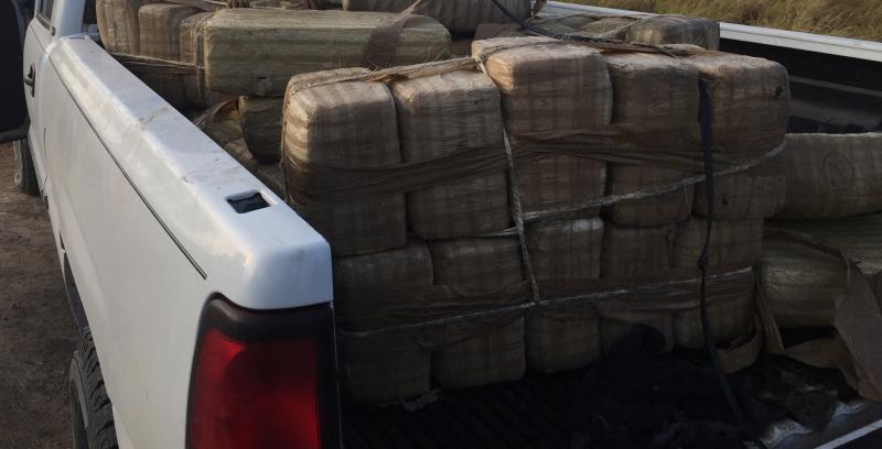1,100 pounds of marijuan seized in truck
