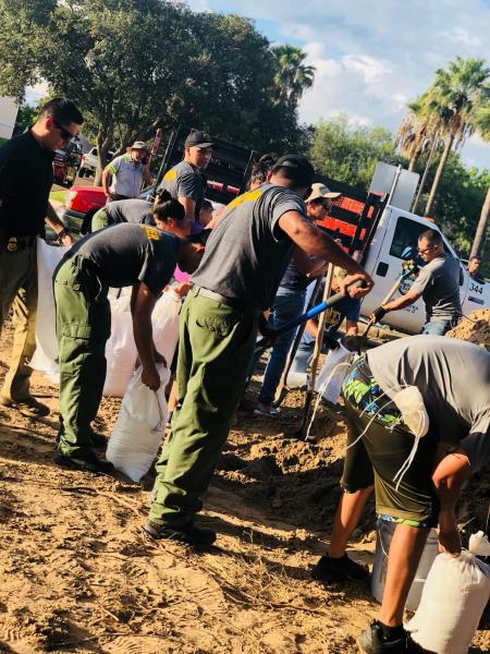 Weslaco Explorers help the community in Hurricane Florence preparations