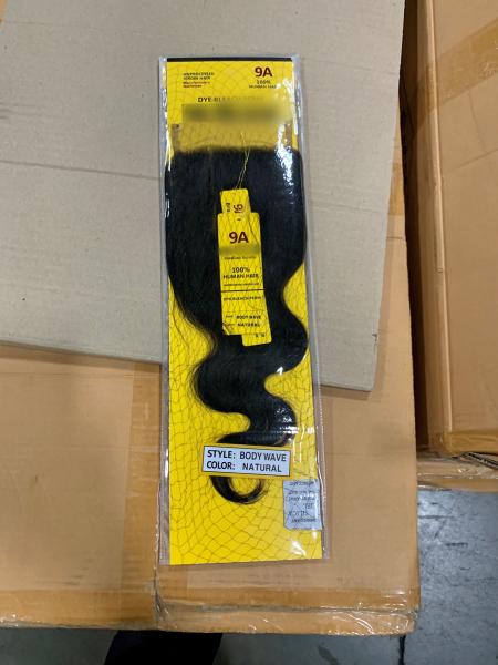 A Chinese hair product detained by CBP at the Port of New York/Newark due to information that it was produced using forced labor
