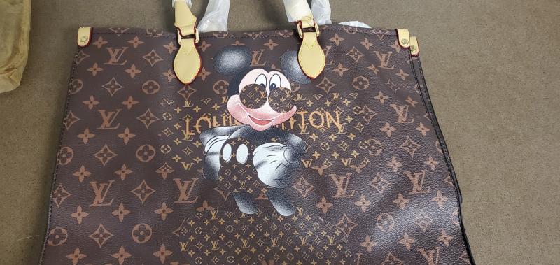 Mickey Mouse on a Louis Vuitton bag