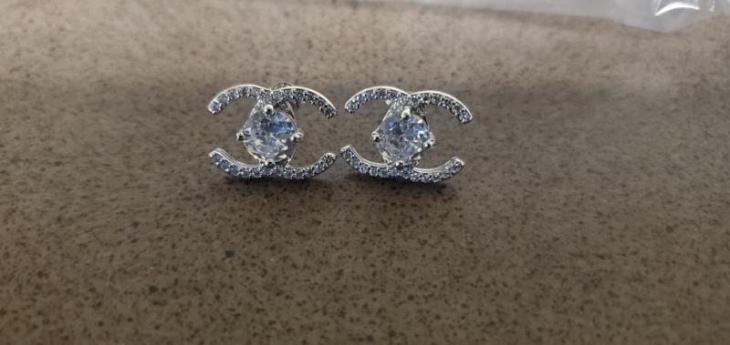 Pair of fake Chanel earrings