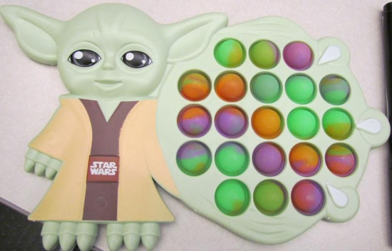 Yoda pop fidget toy