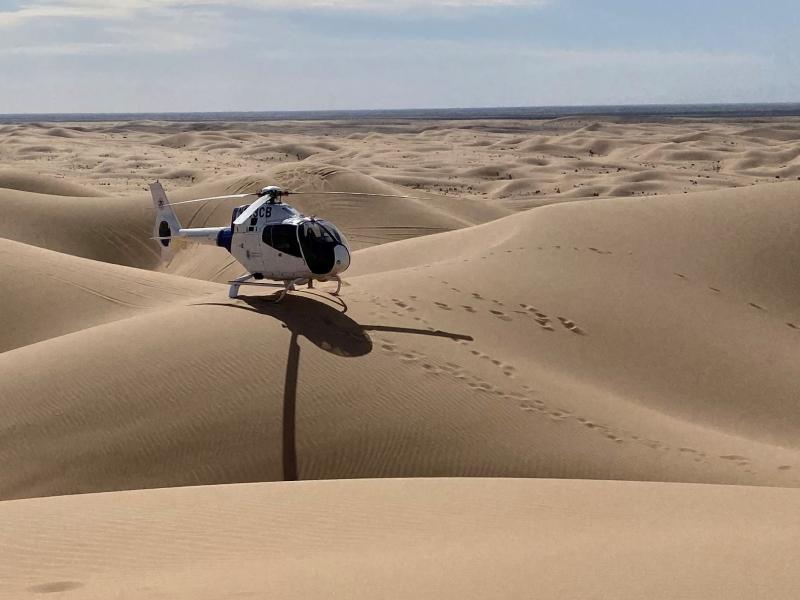 AMO aircraft in the Imperial Sand Dunes.